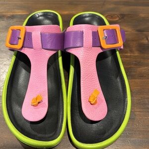 Charlotte Stone “Misty in Rose” sandals, size 8. In excellent condition!